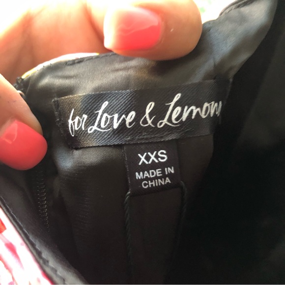 For Love and Lemons Jolie Puff Sleeve Floral Mini Dress - Size XXS - Picture 5 of 10